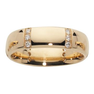 Alliance Or Jaune Diamant 0.3 Ct