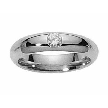 Alliance Or Blanc Diamant 0.15 Ct