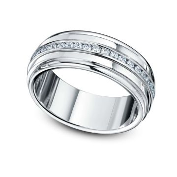 Alliance Or Blanc Diamant 0.61 Ct