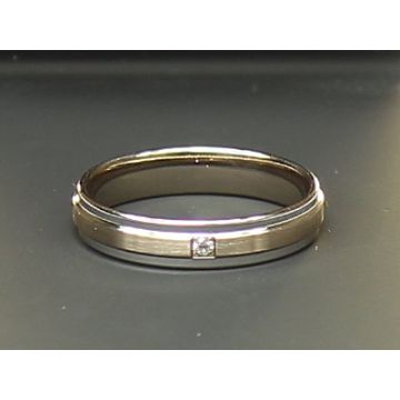 Alliance Or Blanc Diamant 0.01 Ct