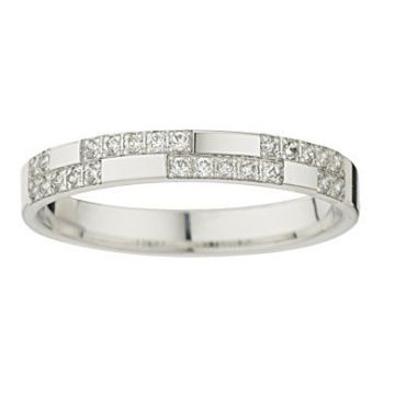 Alliance Or Blanc Diamant 0.23 Ct