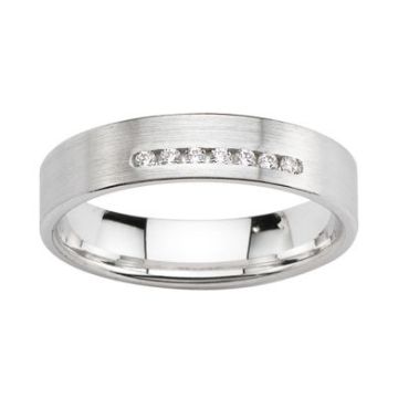 Alliance Or Blanc Diamant 0.09 Ct