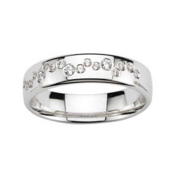 Alliance Or Blanc Diamant 0.21 Ct