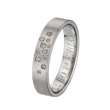 Alliance Or Blanc Diamant 0.09 Ct