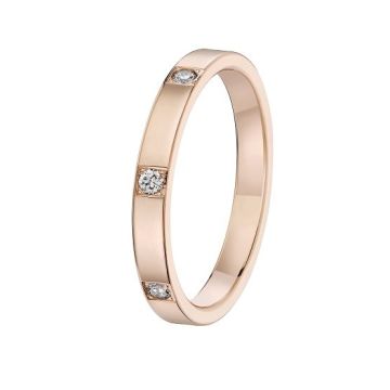 Alliance Or Rose Diamant 0.21 Ct