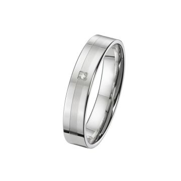Alliance Serti Pave 1 Dt Meca Or Blanc