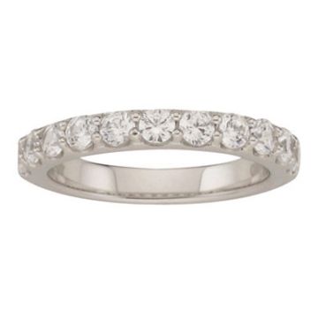 Alliance Demi Tour Diamant Or Blanc