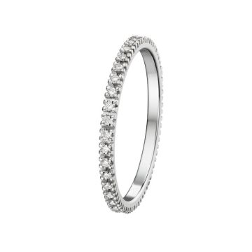 Alliance Or Blanc Diamant 0.2 Ct