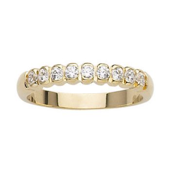 Alliance Demi Tour Diamant Or Jaune