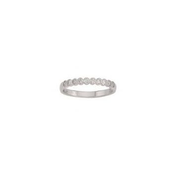 Alliance Demi Tour Diamant Or Blanc