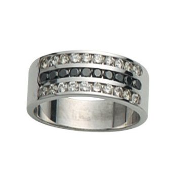 Alliance Demi Tour Diamant Or Blanc