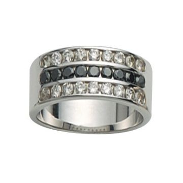 Alliance Demi Tour Diamant Or Blanc