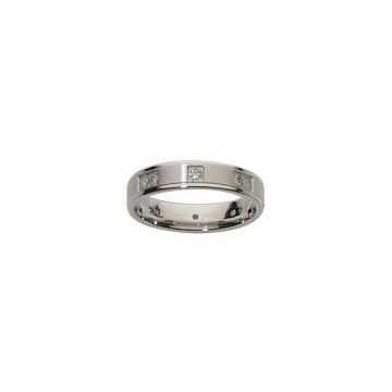Alliance Or Blanc Diamant 0.36 Ct