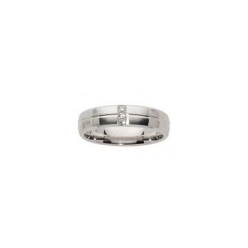 Alliance Or Blanc Diamant 0.05 Ct