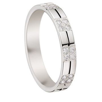 Alliance Or Blanc Diamant 0.27 Ct