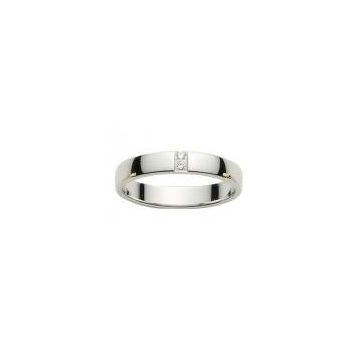 Alliance Or Blanc Diamant 0.03 Ct