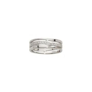 Alliance Or Blanc Diamant 0.27 Ct