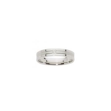 Alliance Or Blanc Diamant 0.01 Ct