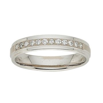 Alliance Or Blanc Diamant 0.2 Ct