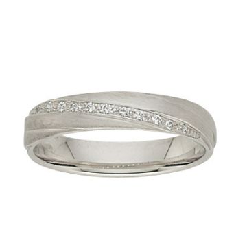 Alliance Or Blanc Diamant 0.05 Ct