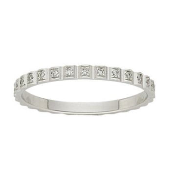 Alliance Or Blanc Diamant 0.28 Ct