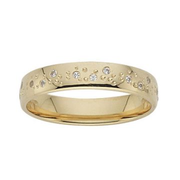 Alliance Or Jaune Diamant 0.12 Ct