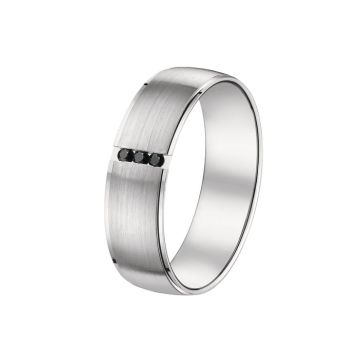 Alliance Or Blanc Diamant 0.04 Ct