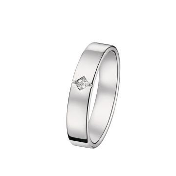 Alliance Or Blanc Diamant 0.05 Ct