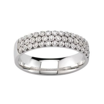 Alliance Or Blanc Diamant 0.35 Ct