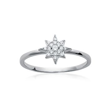 Bague Argent 925 Rhodié Oxyde De Zirconium
