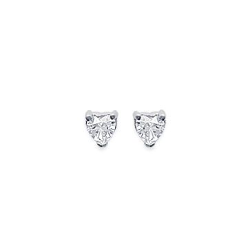Boucles D'oreilles Argent 925 Rhodié Oxyde De Zirconium