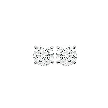 Boucles D'oreilles Argent 925 Rhodié Oxyde De Zirconium