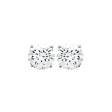 Boucles D'oreilles Argent 925 Rhodié Oxyde De Zirconium