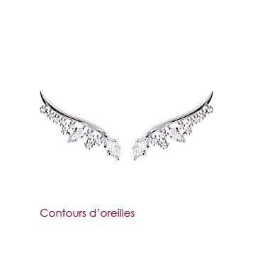 Boucles D'oreilles Argent 925 Rhodié Oxyde De Zirconium