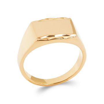 Bague Plaqué Or 750 3 Microns