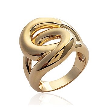 Bague Plaqué Or 750 3 Microns