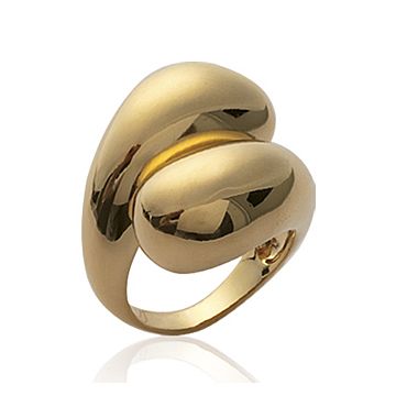 Bague Plaqué Or 750 3 Microns