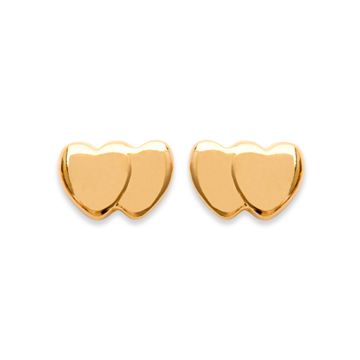 Boucles D'oreilles Plaqué Or 750 3 Microns