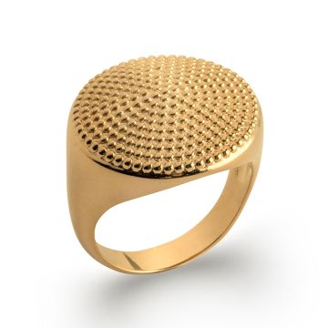 Bague Plaqué Or 750 3 Microns
