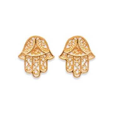 Boucles D'oreilles Plaqué Or 750 3 Microns