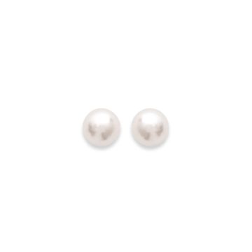 Boucles D'oreilles Plaqué Or 750 3 Microns Perles Imitation