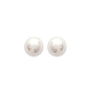 Boucles D'oreilles Plaqué Or 750 3 Microns Perles Imitation