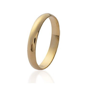 Bague Plaqué Or 750 3 Microns