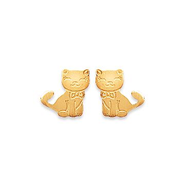 Boucles D'oreilles Plaqué Or 750 3 Microns