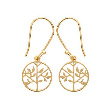 Boucles D'oreilles Plaqué Or 750 3 Microns