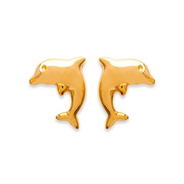 Boucles D'oreilles Plaqué Or 750 3 Microns