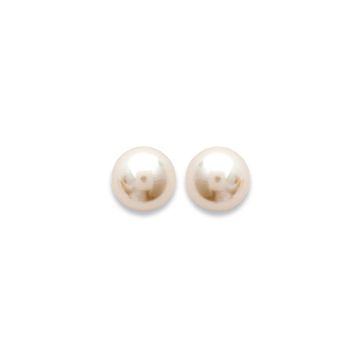 Boucles D'oreilles Plaqué Or 750 3 Microns Perles Imitation