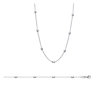 Collier Argent 925 Rhodié