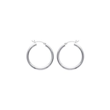 Créoles Argent 925 Rhodié