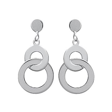 Boucles D'oreilles Argent 925 Rhodié